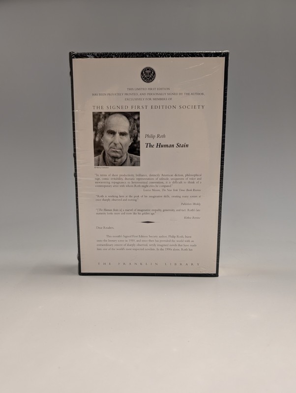 The Human Stain by Philip Roth SIGNED LIMITED 1st First Edition SEALED