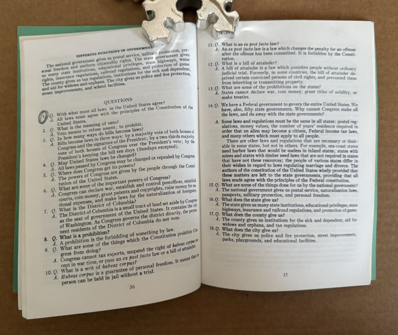 25 Lessons In Citizenship Book Hennessey Berkeley 1965 gallery