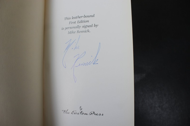Second Contact Mike Resnick 1990 Signed First Edition Leather Easton Press VG gallery