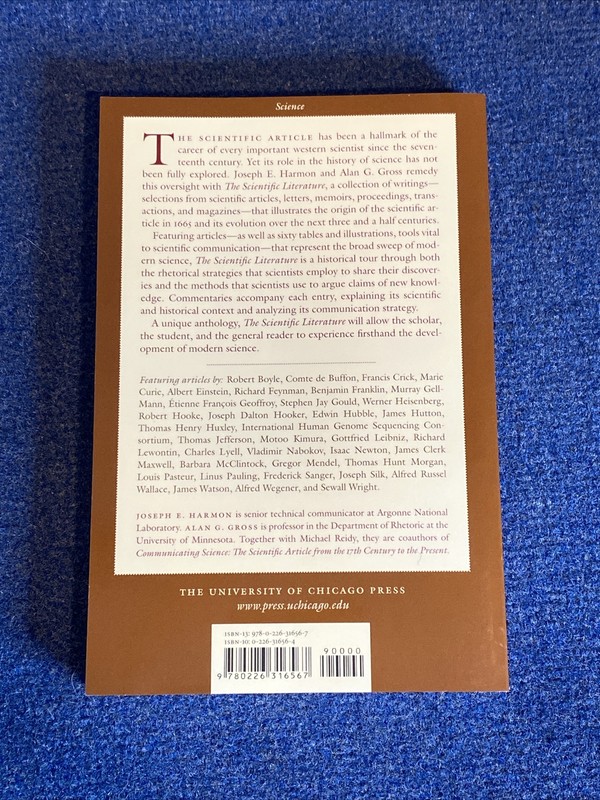 The Scientific Literature : A Guided Tour by Joseph E. Harmon 2007 Softcover gallery