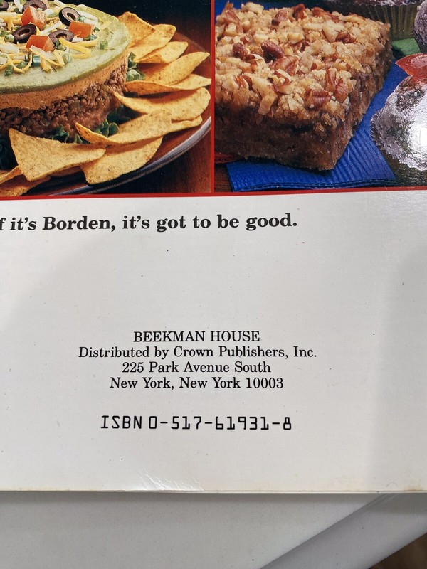 Borden Recipe Collection 1982 cookbook 96 pages gallery