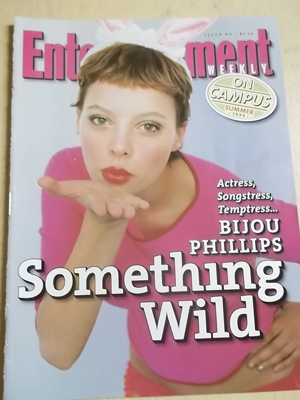 1999 Entertainment Weekly Bijou Phillips sexy cover toples