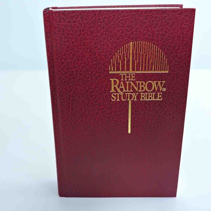 The Rainbow Study Bible KJV Bold Letter Edition Hardcover Excellent 1989 gallery