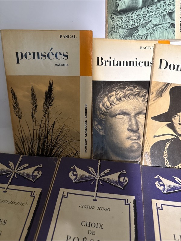 VINTAGE French Language Novels Lot of 14 Classics Literature Illustrated Photos gallery