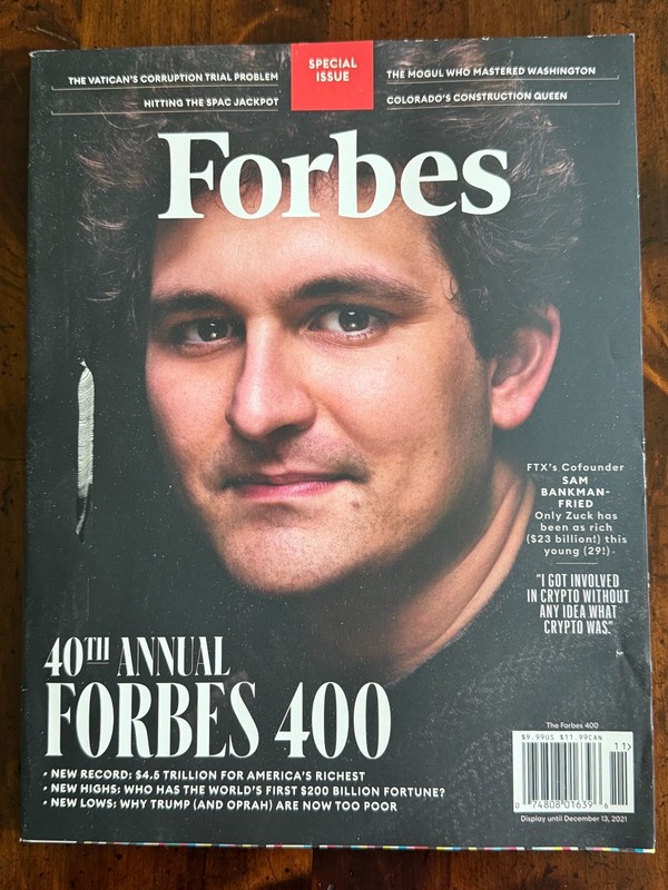 Forbes Magazine October/November 2021 40th Annual Forbes 400 Sam Bankman-Fried