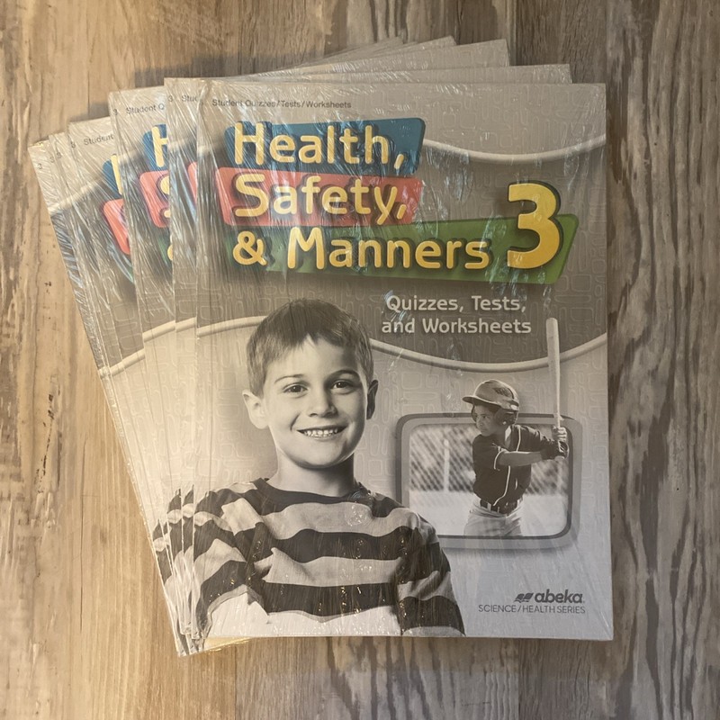 Abeka Health Safety Manners 3 Student Quizzes, Tests, and Worksheets 4th Ed.