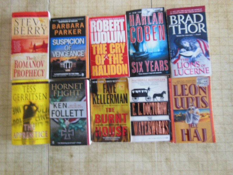 LOT d OF 10 MASS MARKET PAPERBACKS-by Various Authors-A Mix