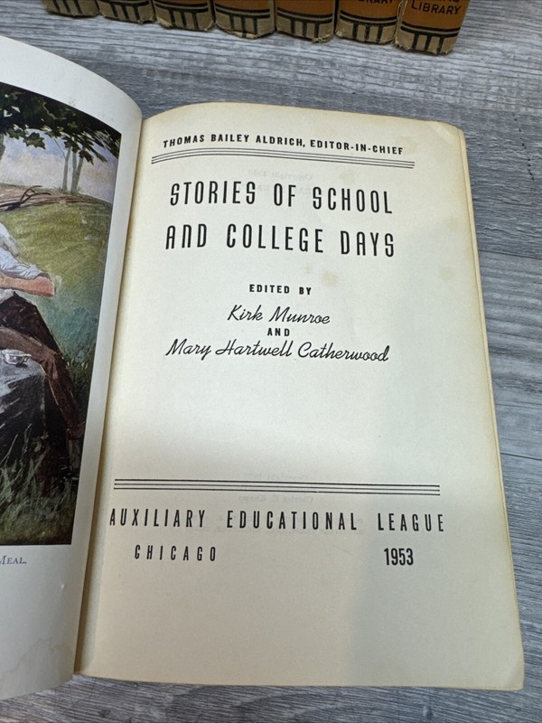 Young Folks Library 1952 Lot of 8 Children’s Story Books Illustrated Hardcover gallery