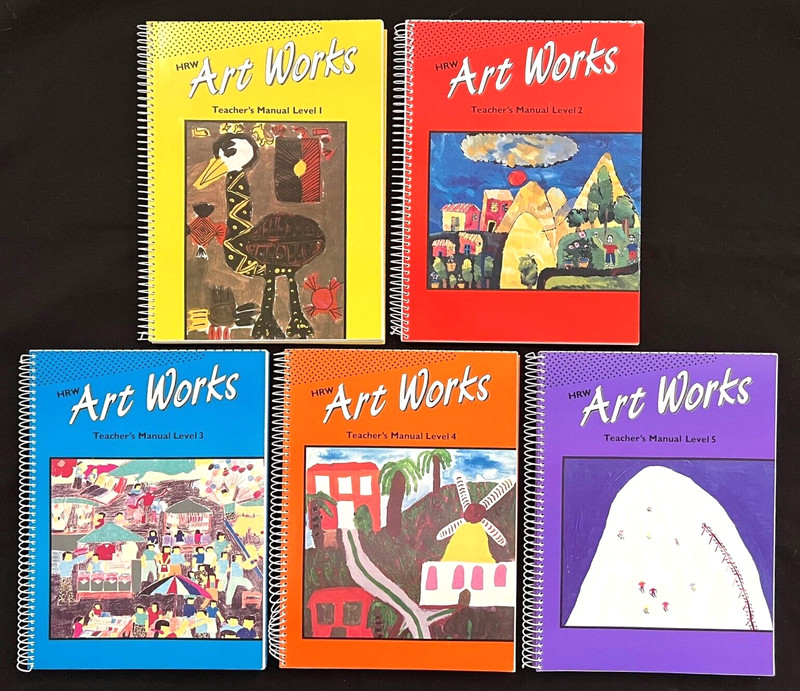 Elementary – High School – ART WORKS – 5 TEACHER’S MANUALS (Levels 1-5)