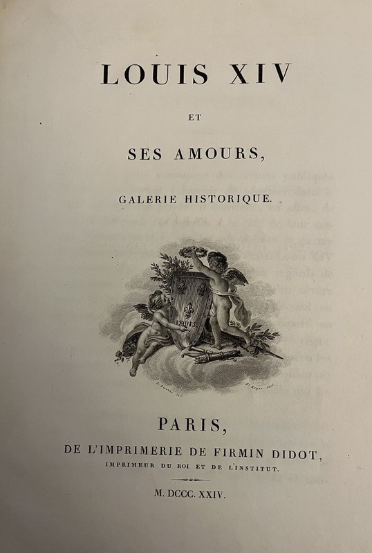 1824 KING LOUIS XIV et ses Amours King of France + Portrait Engravings Royalty gallery
