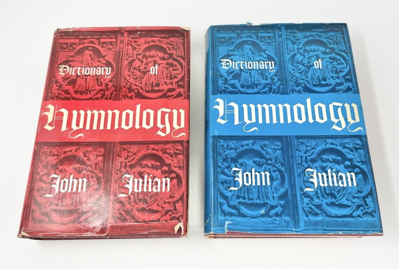 Lot 2 Vintage Dictionary Of Hymnology Hymns Religious History 1950s Volume 1 & 2