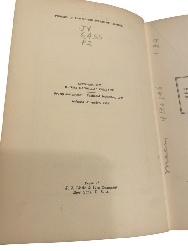 Soul Of An Immigrant By Constantine Pununzio 1924 Hardcover Edition Macmillan gallery