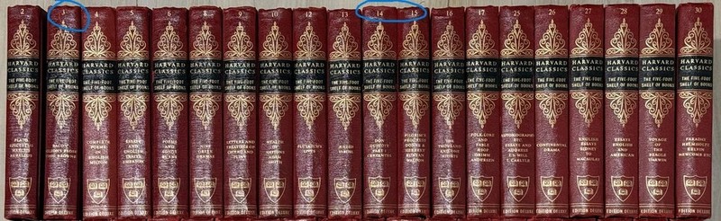 Harvard Classics, Edition Deluxe, 51st print, 1959,- PICK YOUR TITLE