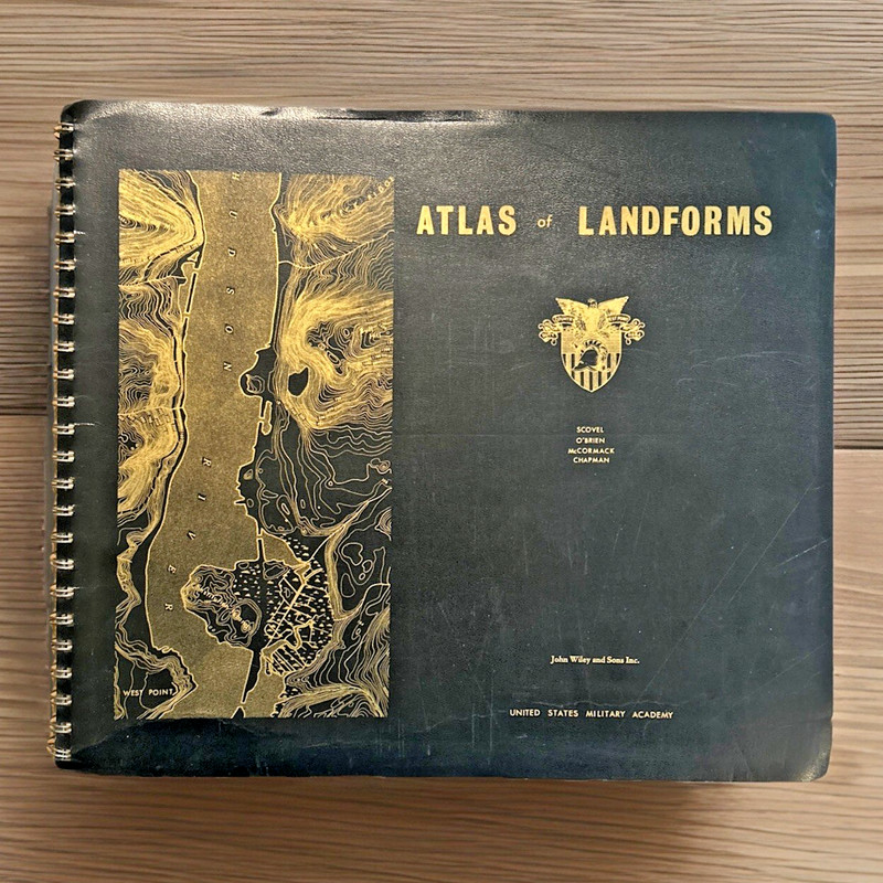 Atlas of Landforms ~ First Edition, Second Printing (1966) ~ Spiral-Bound
