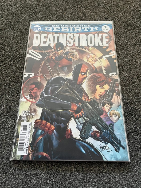 DEATHSTROKE 1. NM (9.4 OR BETTER). DC. 2016. PRIEST / PAGULAYAN. REBIRTH