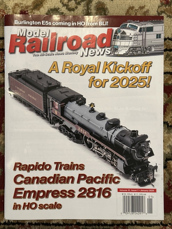 Model Railroad News Magazine A Royal Kickoff For 2025￼Jan 2025 Issue 1