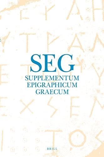 Supplementum Epigraphicum Graecum, Volume LXVI (2016): 66 (2021)