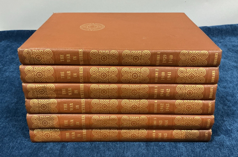 The War in Pictures Volumes 1–6 Odhams Press WWII Illustrated History Books