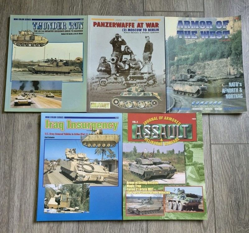 5 Concord publishing Military history books Assault Armor of the West Thunder R+
