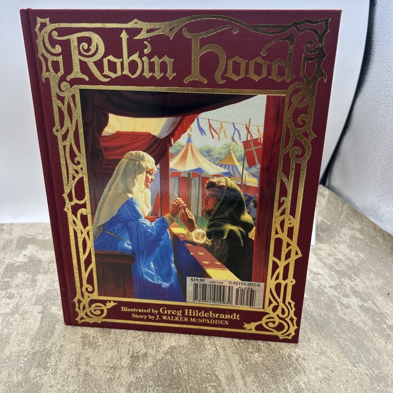 ROBIN HOOD by J. Walker McSpadden Illustrate by Greg Hidebrandt RARE Red Edition