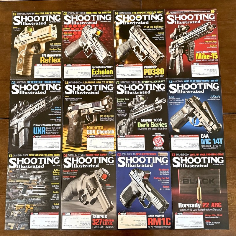 12 SHOOTING ILLUSTRATED Firearms Magazine 2023/2024. Official Journal of the NRA