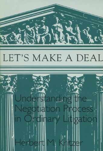 Let’s Make a Deal: – Hardcover, by Kritzer Herbert M. – Very Good j