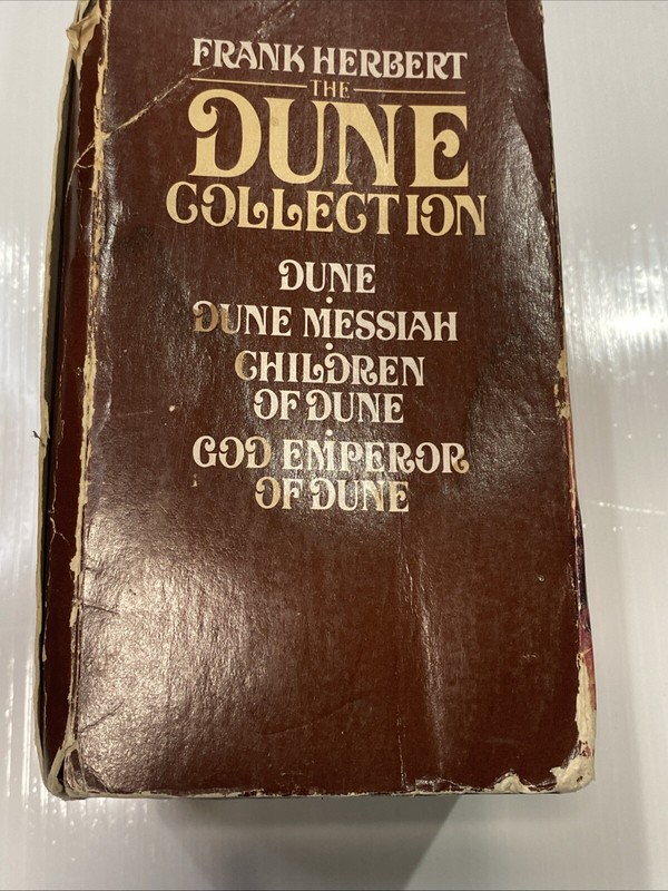 VTG The Dune Collection Set Paperback Books 1-4 Frank Herbert 1981 w/case *Rare! gallery