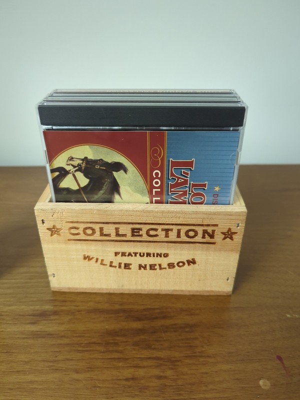 Louis L'Amour Collection CDs Set 4 In Wood Box Featuring Willie Nelson 7 Stories gallery