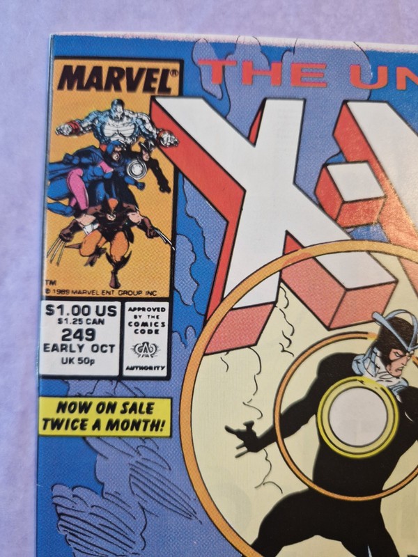 The Uncanny X-Men #249 Marvel Comics 1989 in Excellent Condition 8.5 VF+ gallery