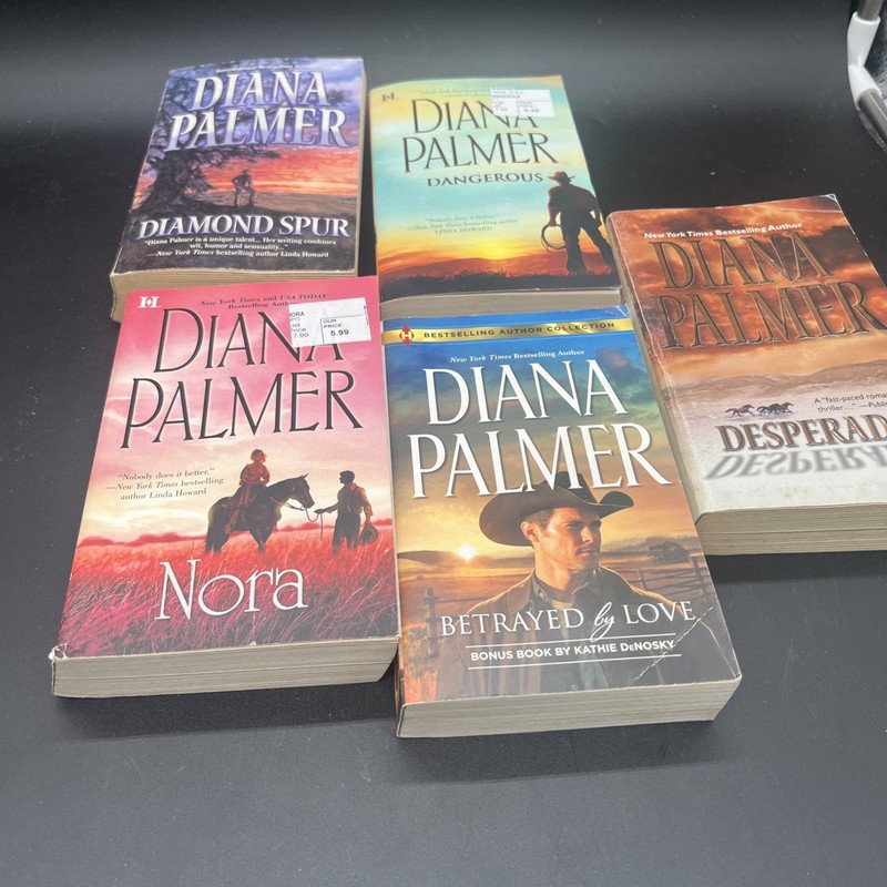 Wyoming Men Western Romance Lot of 5 Paperback Books by Diana Palmer Novels Spur gallery