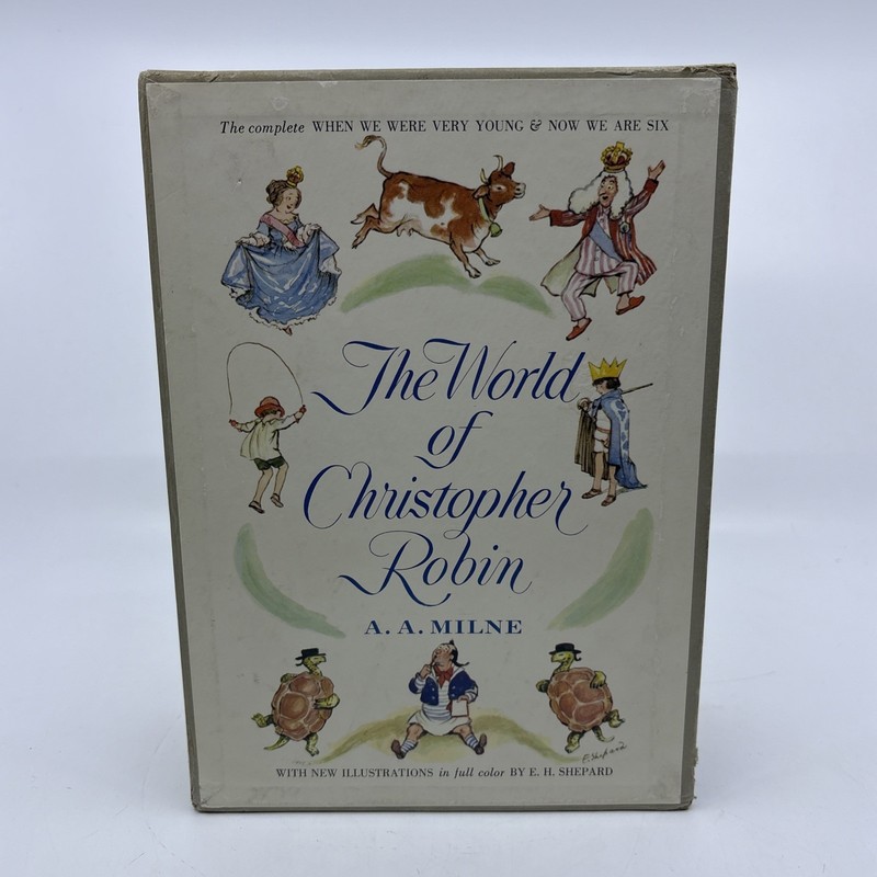 Vintage The World Of Christopher Robin & The World of Pooh Book Set A.A. Milne