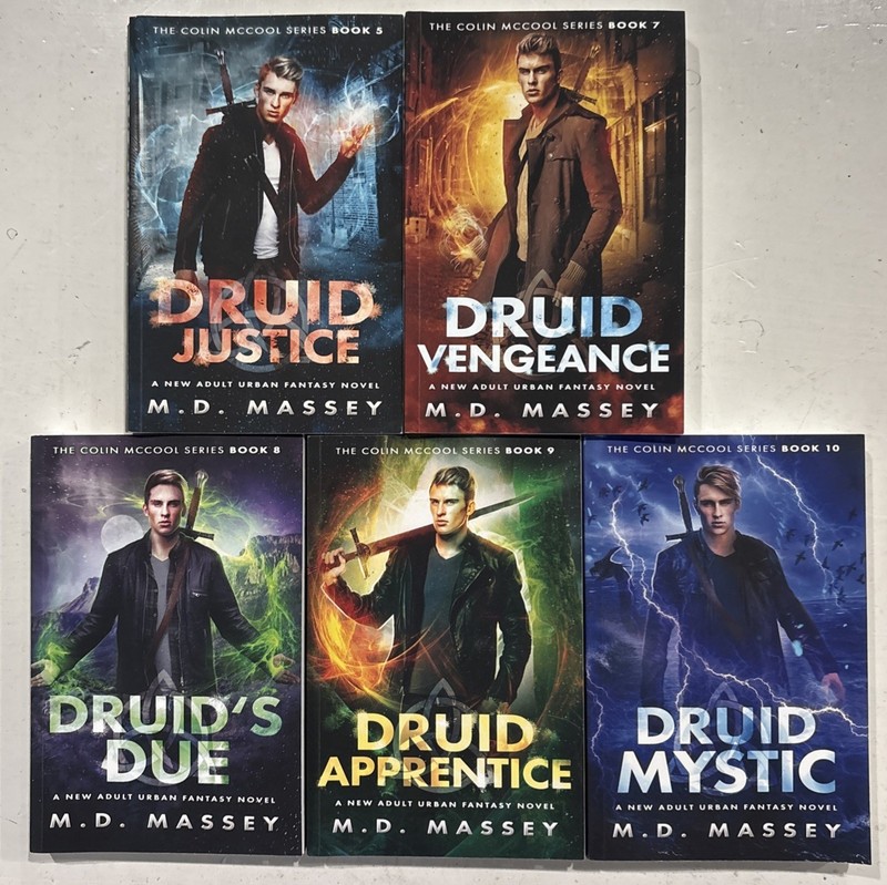 The COLIN MCCOOL Series Lot Of 5 (5, 7,8,9,10) M. D. MASSEY Urban Fantasy VG
