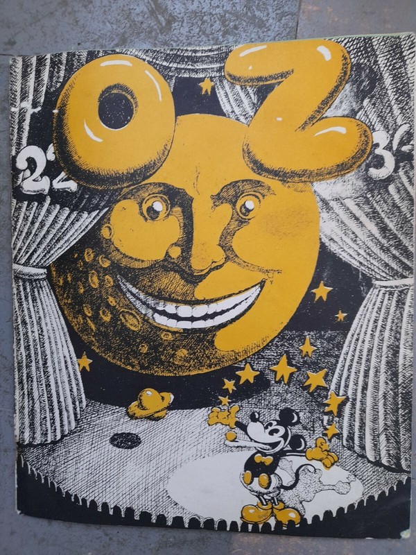 Oz Magazine 22, July 1969, Micky ???? Mouse cover, rare and highly ✨ collectable.