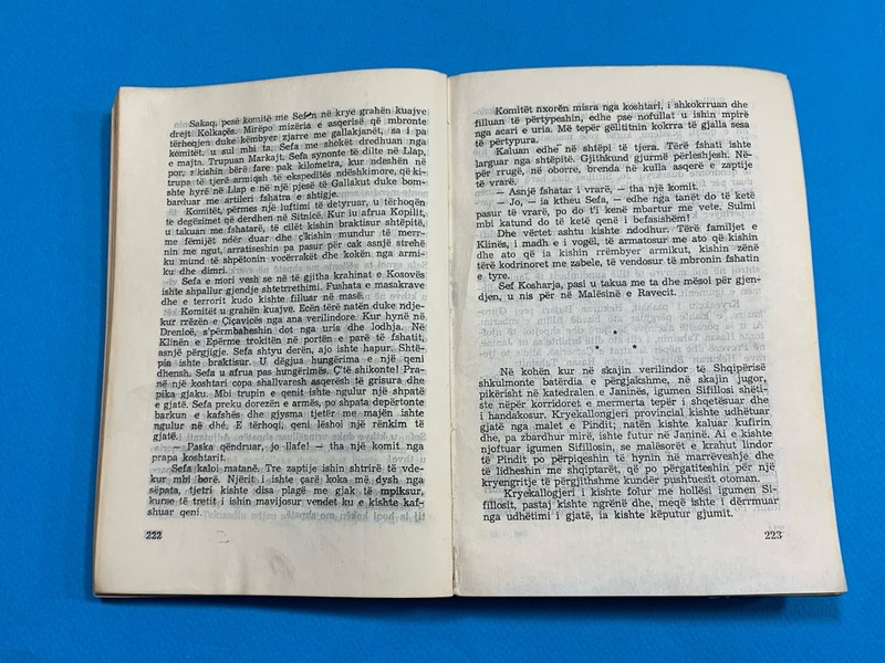 OLD ALBANIAN BOOK-SULEJMAN KRASNIQI-MiC SOKOLI-ROMAN-1979-COMMUNISM-712 pages gallery