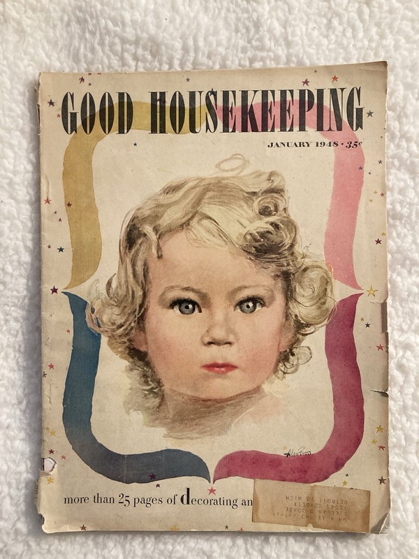VTG Good Housekeeping Magazine January 1948 – 25 Pages of Decorating & Designing