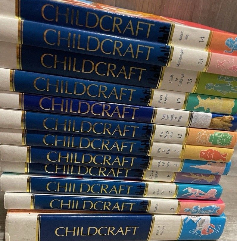 Children’s childcraft book 2,4,6,7,8,10,12,13,14,15 & dictionary! 12 Book Set