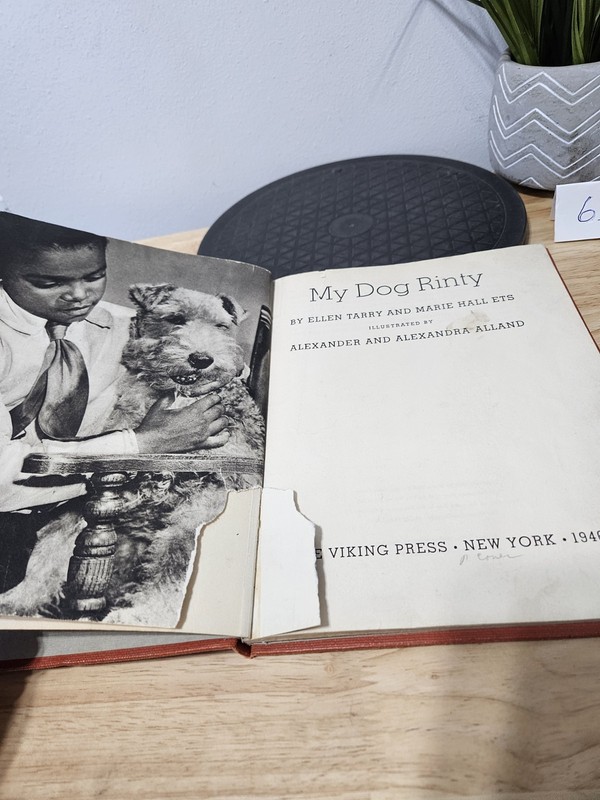 MY DOG RINTY By ELLEN TARRY & MARIE HALL ETS 1946 Hardcover gallery