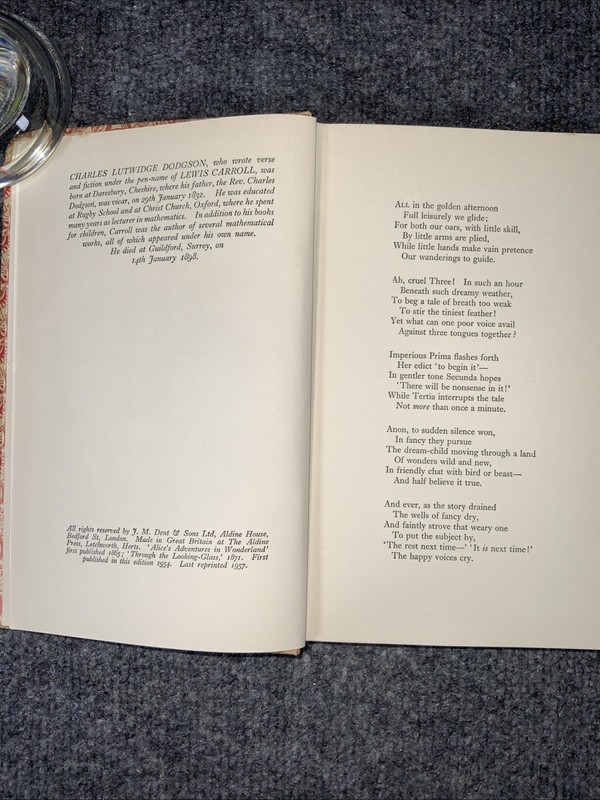 1954 Alice's Adventures In Wonderland & Through The Looking Glass Lewis Carroll gallery