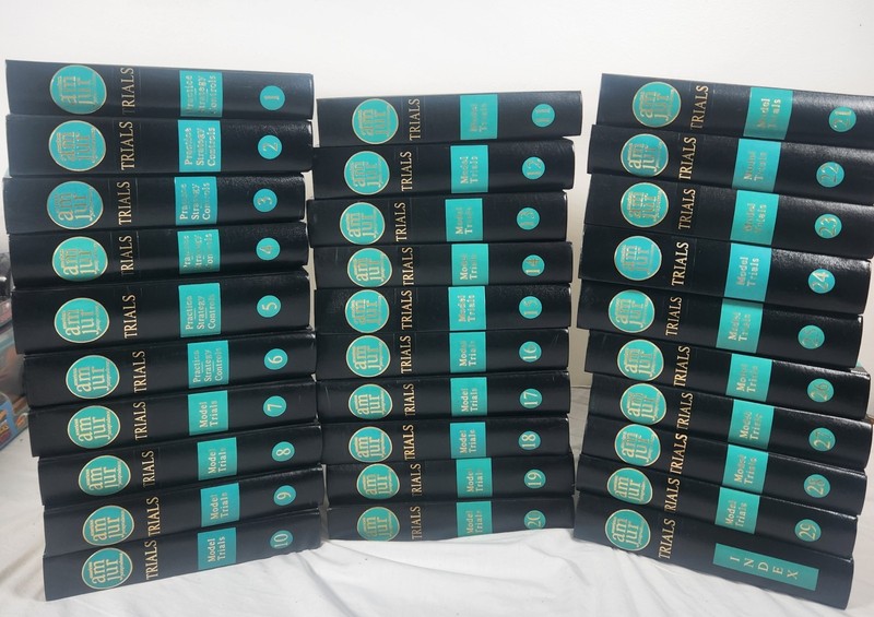 Lot Of 30 American Jurisprudence Trials Volumes 1-29 & Index Model Trials