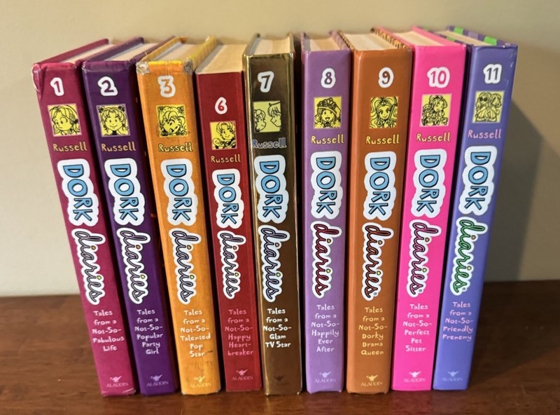 Dork Diaries Lot Of 9 (8 Hard Cover & 1 Paperback). 1,2,3,6,7,8,9,10,11 gallery