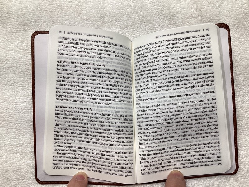 The Life and Teachings of Jesus of Nazareth Pocket Bible Book 4”X6” gallery
