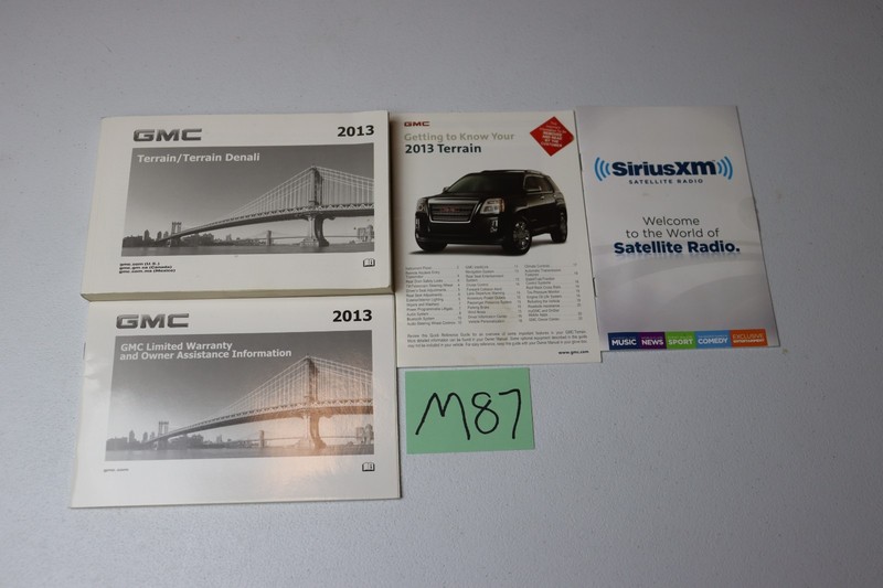 2013 GMC Terrain / Terrain Denali Owners Manual OEM Free Shipping