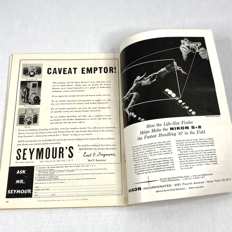 Vintage U.S. Camera Magazine August 1956 Betty Hanson Swing Swimsuit Pin-Up gallery