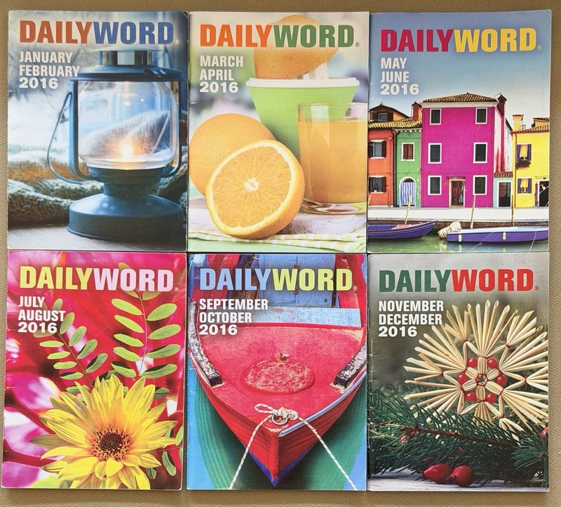 Daily Word – January thru December 2016! Great Condition! Lot of 6 Issues!