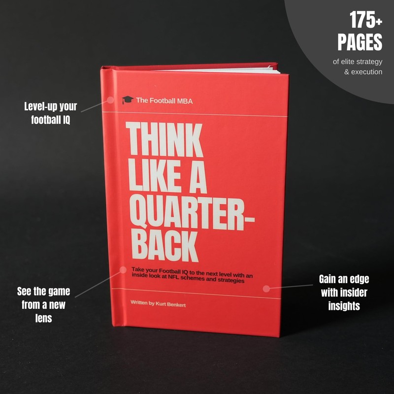 Think Like a Quarterback (Hardcover) - Football IQ Book for Players, Coaches...