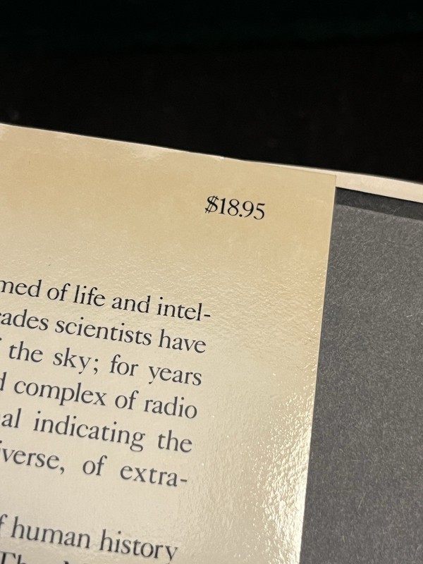 Carl Sagan Contact A Novel 1985 w/DJ Science Fiction Book Vintage gallery
