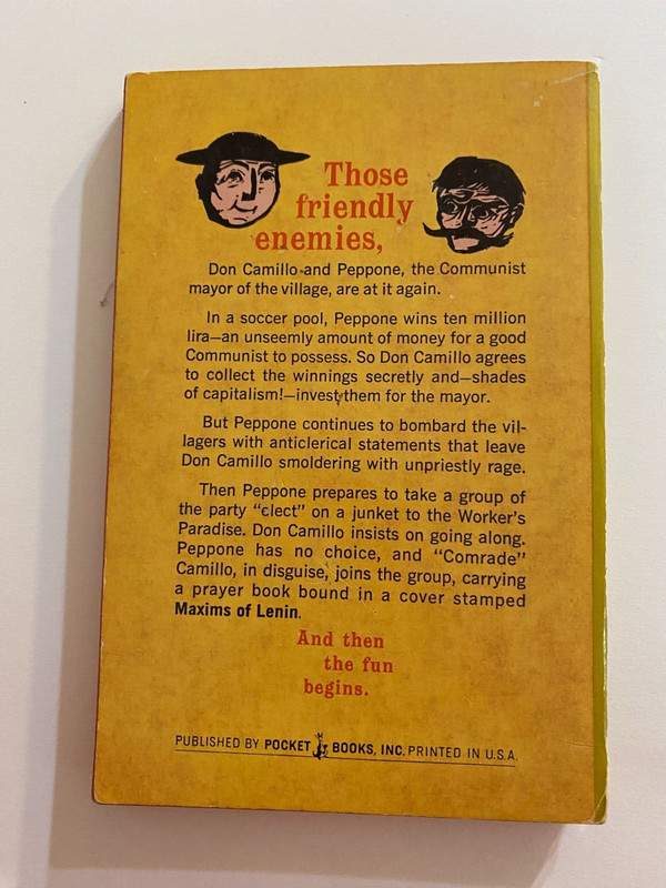 Comrade Don Camillo Giovanni Guareschi Paperback Pocket Books 1965 gallery