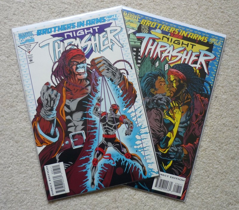 Night Thrasher #7 & #8 Brothers in Arms Complete FN/VFN (1994) Marvel Comics