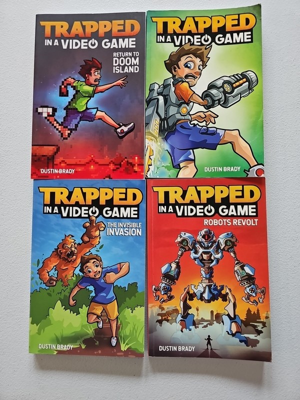 Trapped in a Video Game – #1-4 | Dustin Brady | VG Andrews McMell Free Shipping