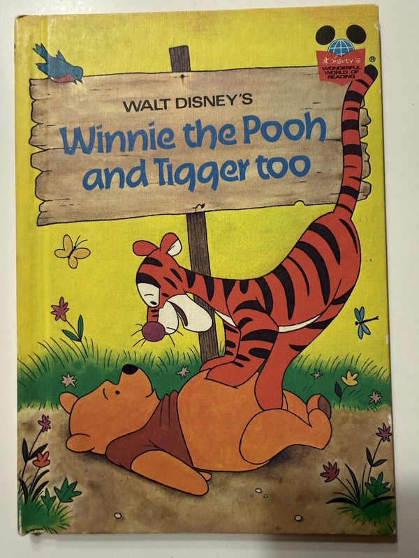 Winnie the Pooh and Tigger Too Disney Wonderful World of Reading 1975 Vintage